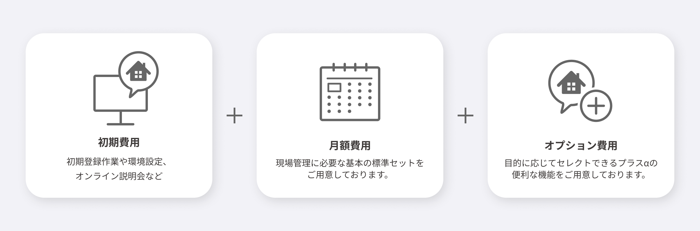 Kizuku料金体系は初期費用+月額費用+オプション費用